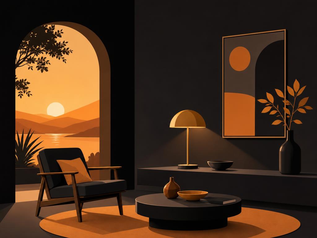 Flat vector of three simple stacked document icons in soft amber and orange on deep charcoal, representing admin tasks;